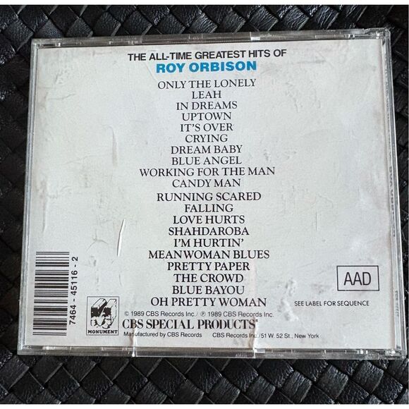 CBS RECORDS - The All Time Greatest Hits of Roy Orbison. 20 Original Recordings - Picture 2 of 3